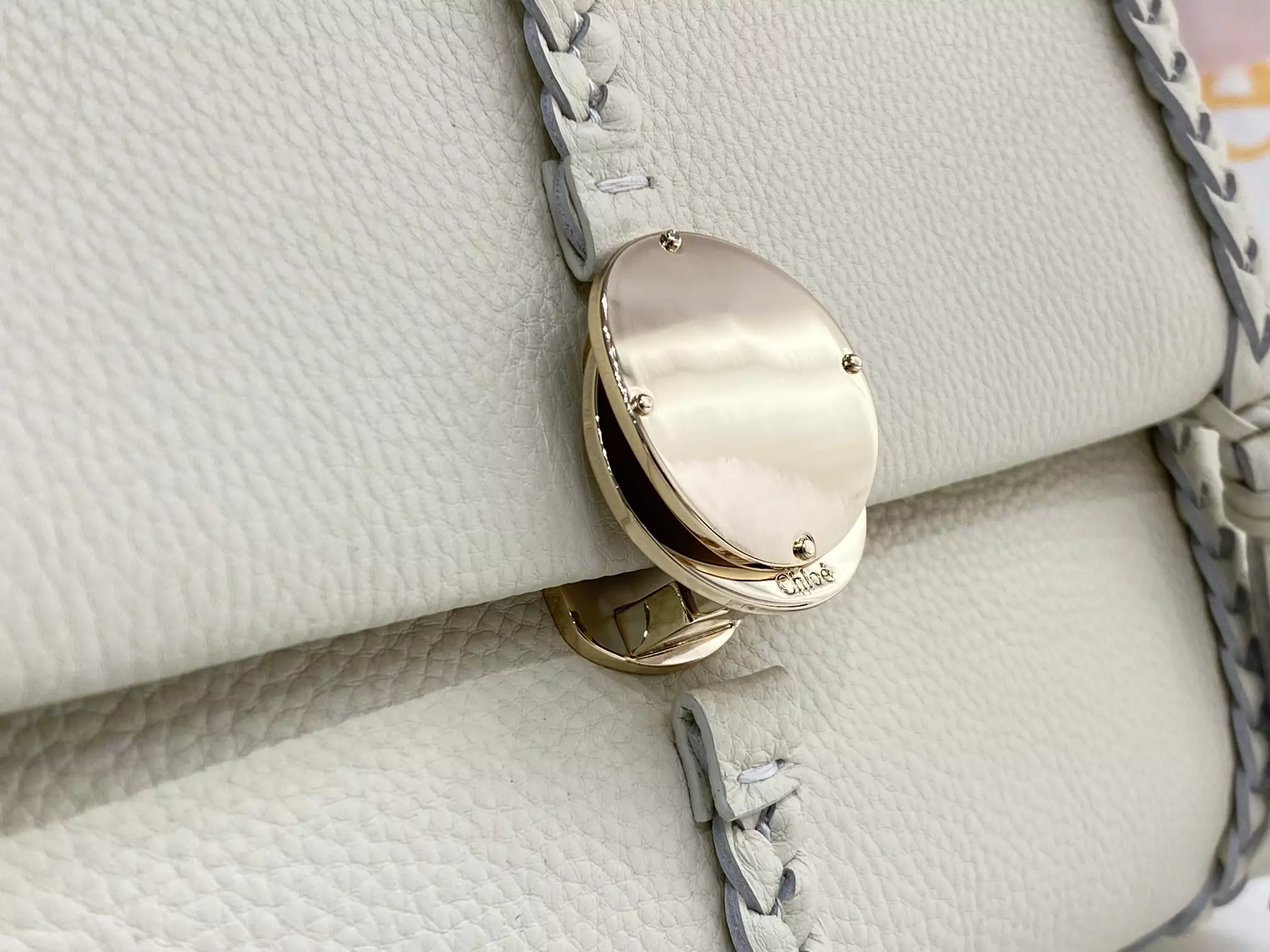 Chloé Penelope Medium White Leather - Repbags.ru - Image 8