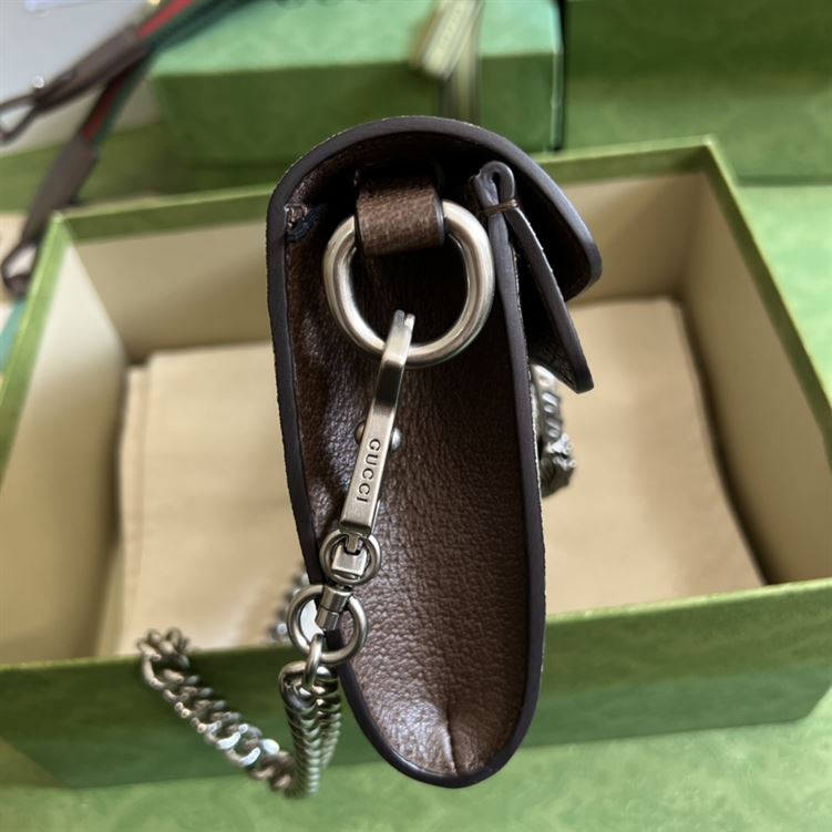 Dionysus small shoulder bag Brown leather - Image 5