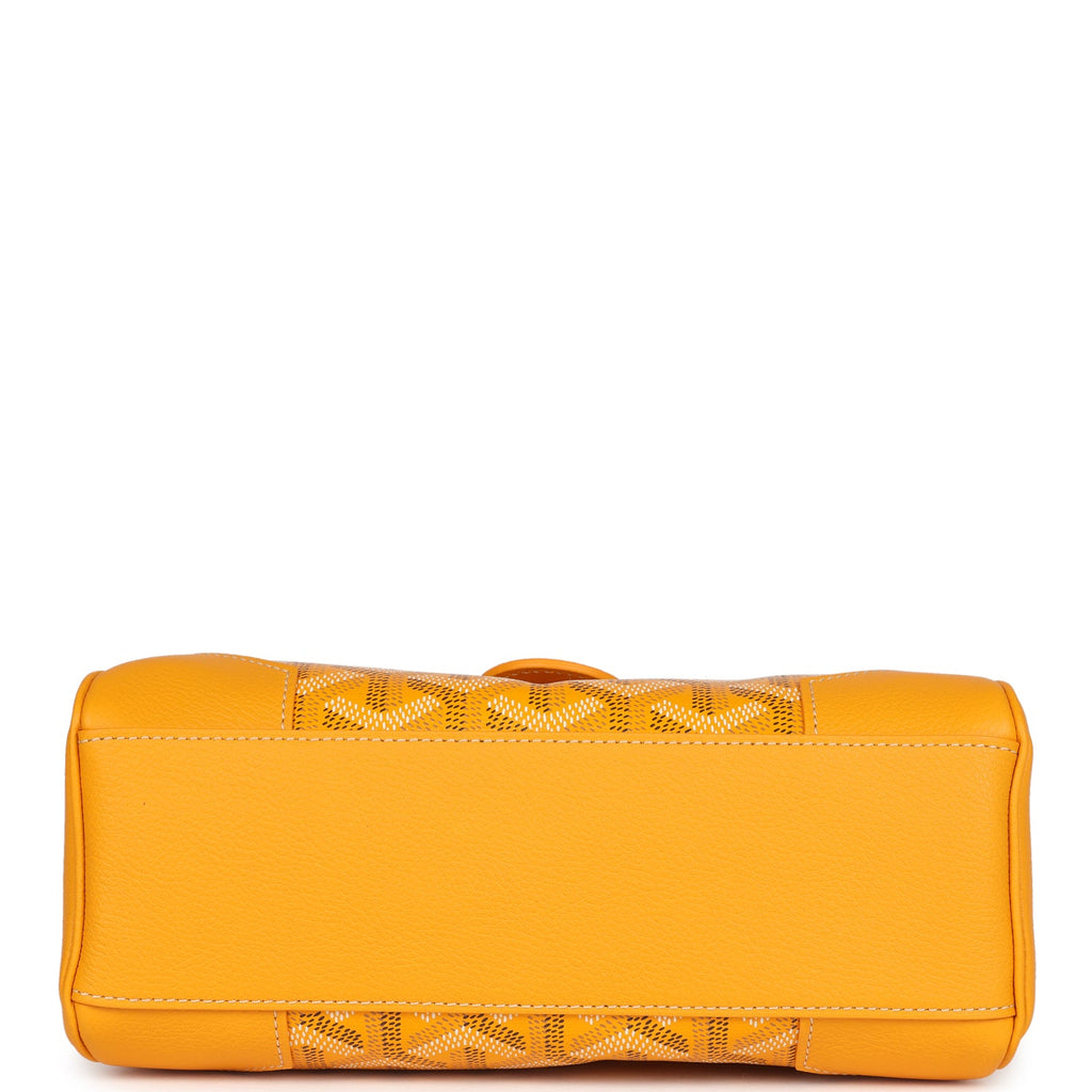 Goyard Saigon Souple Mini Bag Yellow Goyardine Palladium Hardware - Image 7