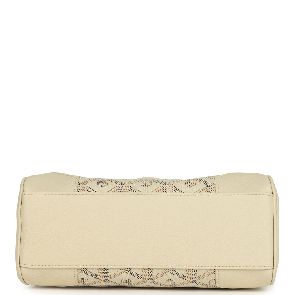 Goyard Goyardine Canvas Sand Soft Saigon Mini Palladium Hardware - Image 7