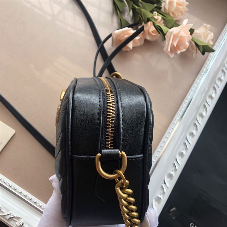 GG Marmont mini shoulder bag Black - Image 11