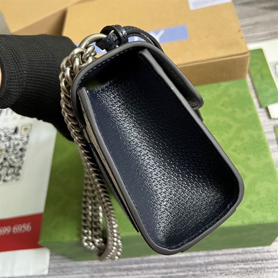 GG Padlock small shoulder bag Beige and blue GG Supreme canvas - GB083 - Image 4