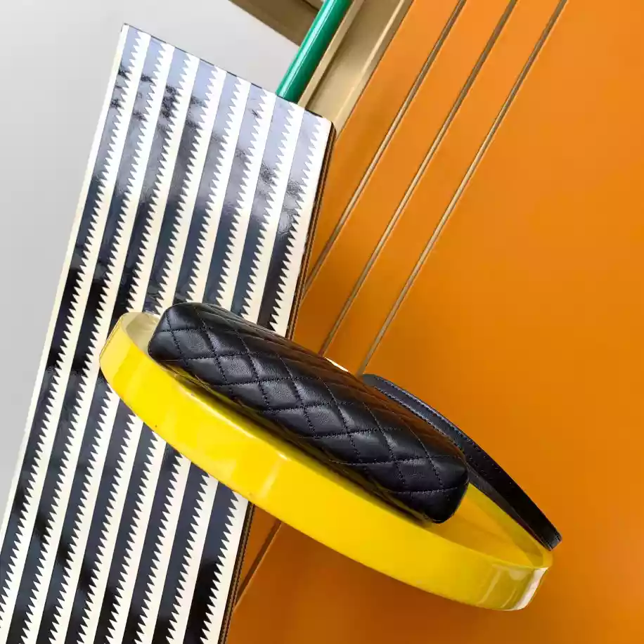 Gaby Zipped Pouch in Quilted Lambskin - Image 5