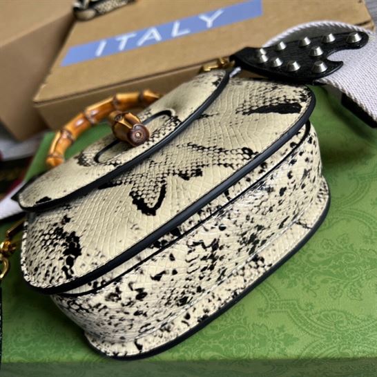 Gucci Bamboo 1947 python mini bag - Image 8