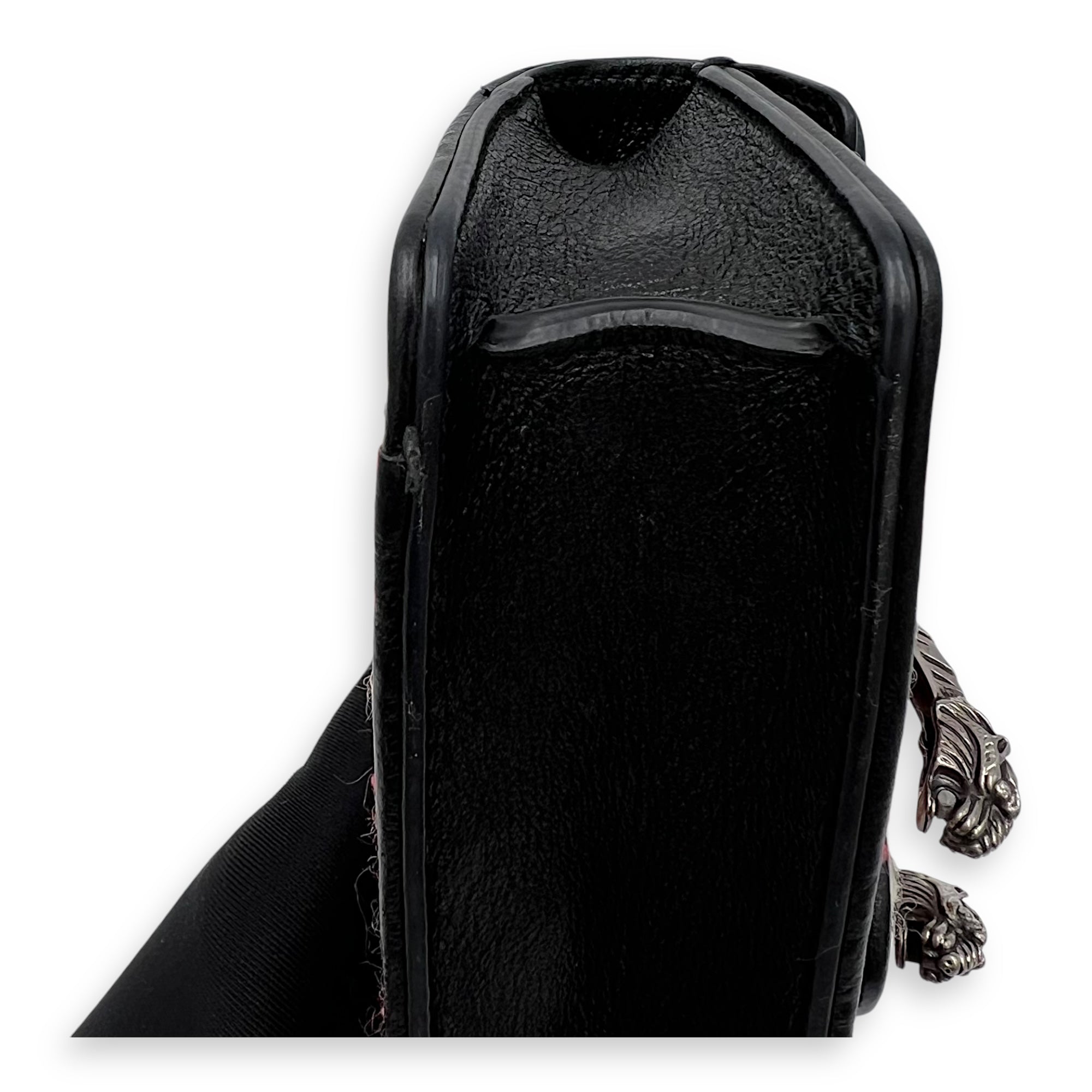 Dionysus Super Mini Red Crossbody Bag in Tweed, Ruthenium hardware - Image 10