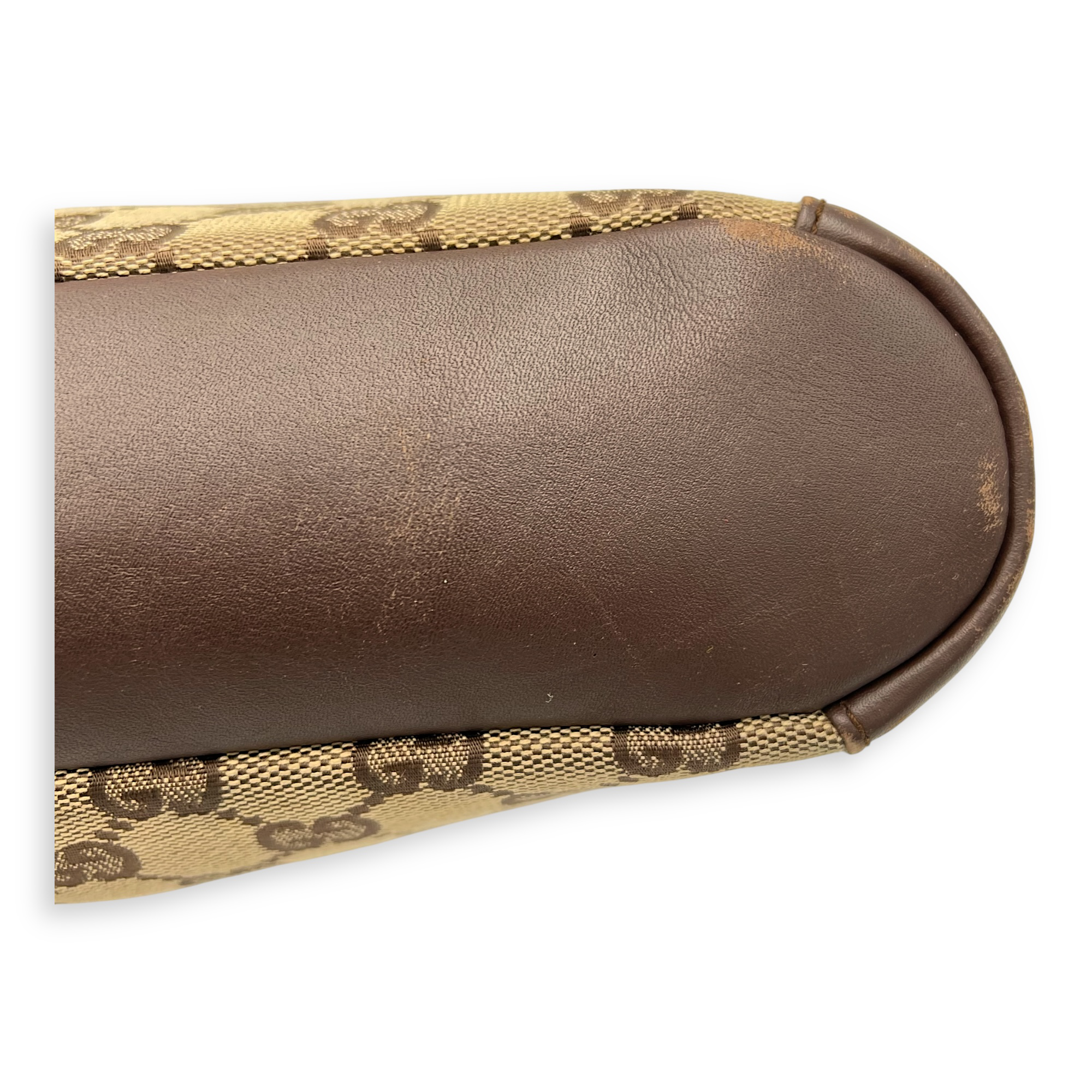 GG Shoulder Bag Brown in Canvas, Gold hardware - Image 9