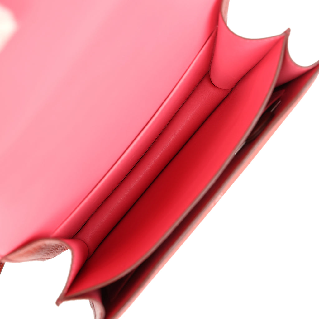 Hermes Constance 18 Brique Verso Chevre Mysore Palladium Hardware - Image 10