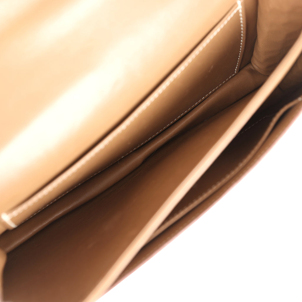 Pre-owned Hermes Constance Elan Ficelle Shiny Niloticus Crocodile Palladium Hardware - Image 10