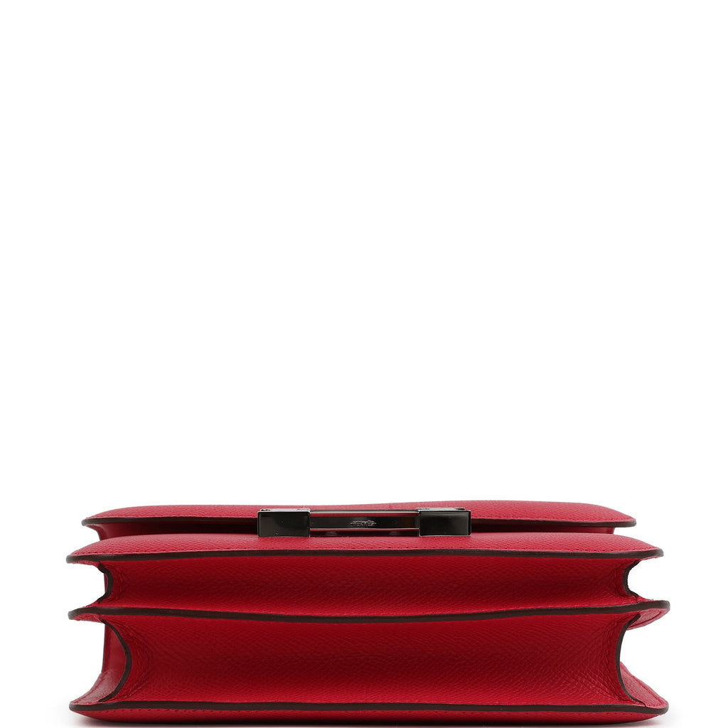 Pre-owned Hermes Constance 18 Rose Extreme Epsom Marquette Palladium Hardware - Image 7