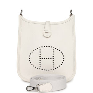 Hermes Evelyne TPM Gris Pale Clemence Palladium Hardware