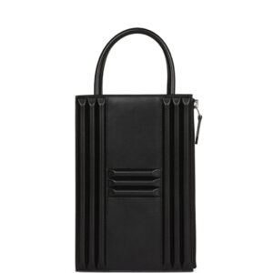 Hermes Cadena Lock Bag Black Tadelakt Palladium Hardware