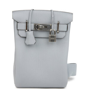 Hermes HAC A Dos PM Backpack Gris Pantin Togo Palladium Hardware