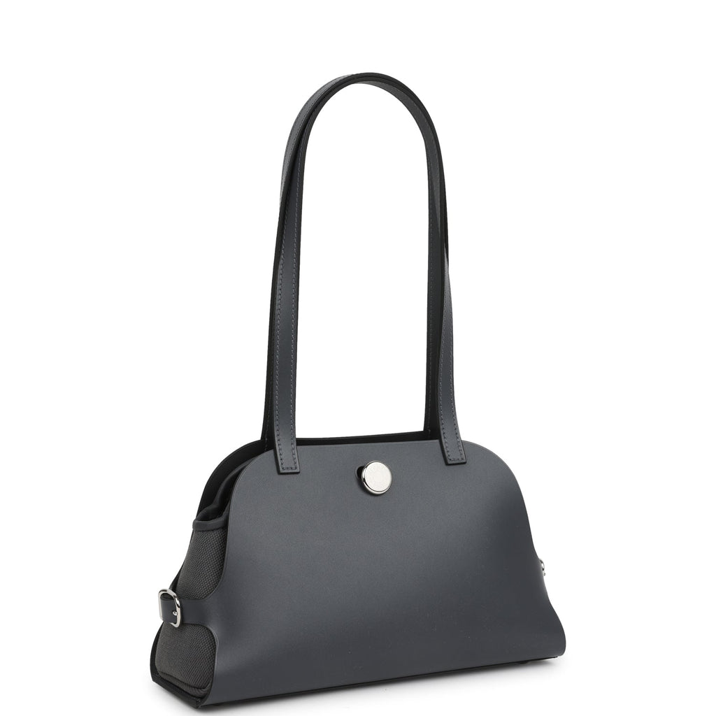 Hermes Tablier Sellier Ardoise Vache Hunter, Swift and Toile Militaire Palladium Hardware - Image 3