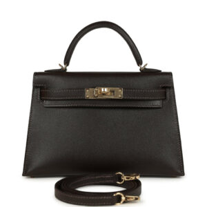 Hermes Kelly Sellier 20 Bai-Brun Madame Permabrass Hardware