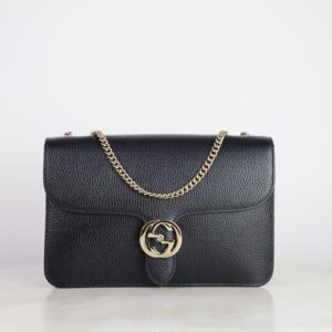 Gucci Black Medium Interlocking Bag