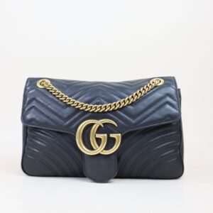 Gucci Black Marmont Large Shoulder Bag