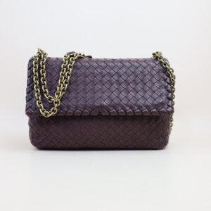 Bottega Veneta Burgundy Small Olimpia Crossbody Bag