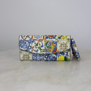 Dolce & Gabbana Multicolor Dauphine Majolica Clutch Crossbody Bag