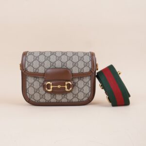 Gucci Bicolor Horsebit 1955 Small Crossbody Bag