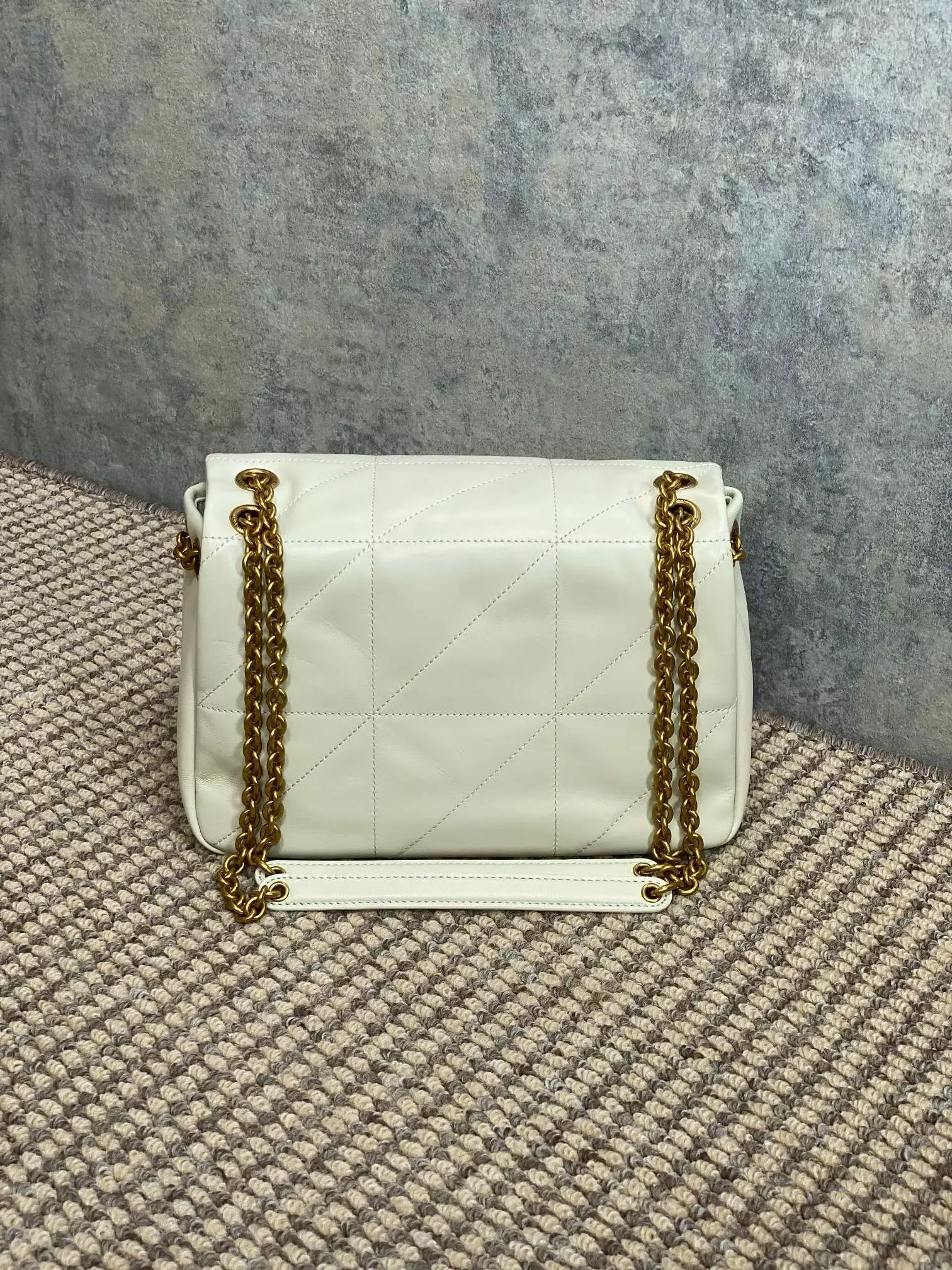 Jamie 4.3 Small in Blanc Vintage Lambskin - YB062 - Repbags.ru - Image 9