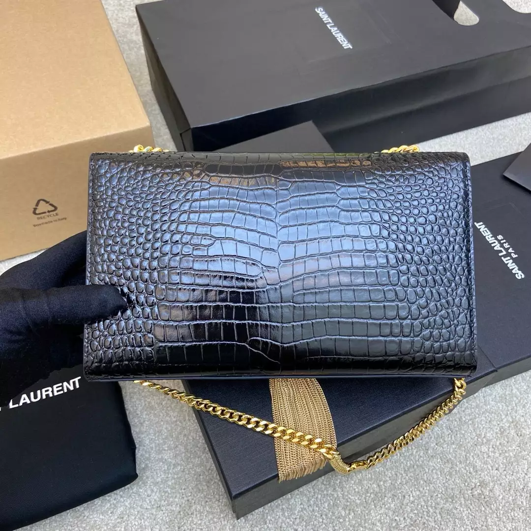 Kate Medium Tassel in Crocodile-Embossed Leather - Repbags.ru - Image 10