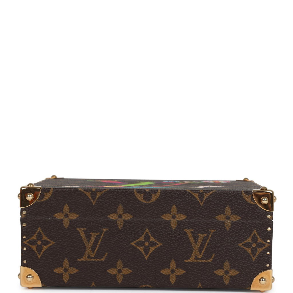 Vintage Louis Vuitton x Takashi Murakami Hands Jewelry Trunk Brown Multi Monogram Hands Brass Hardware - Image 6