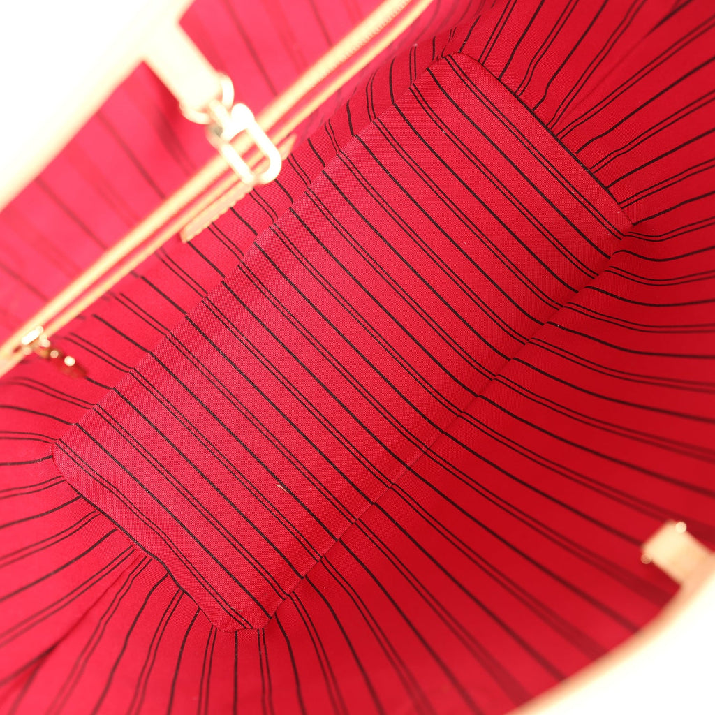 Louis Vuitton X Takashi Murakami Neverfull MM Cherry Brown Monogram Gold Hardware - Image 9