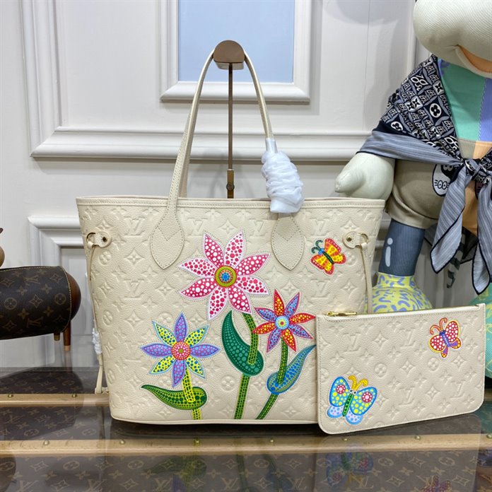 LV x YK Neverfull MM Tote Bag - Image 3