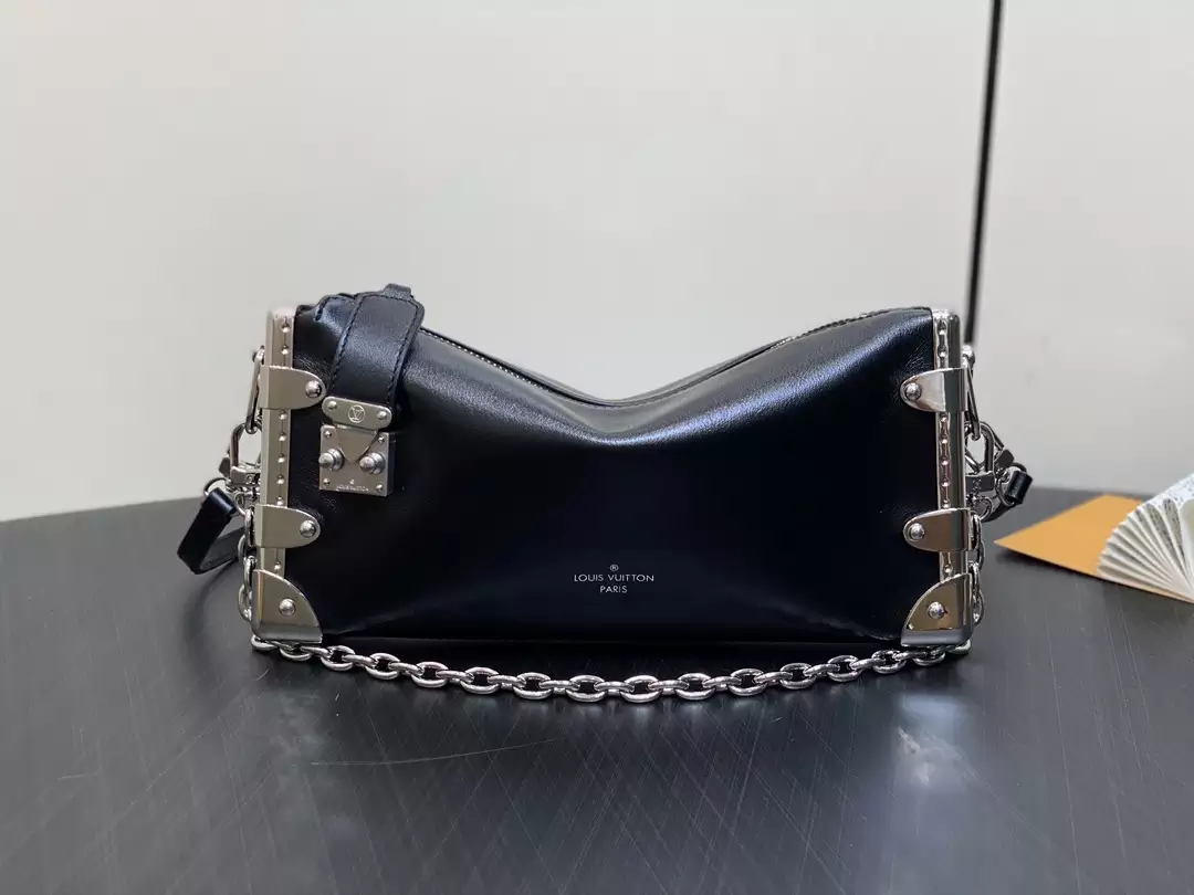 Louis Vuitton Slim Trunk Black Calf Leather Bag - Repbags.ru - Image 3