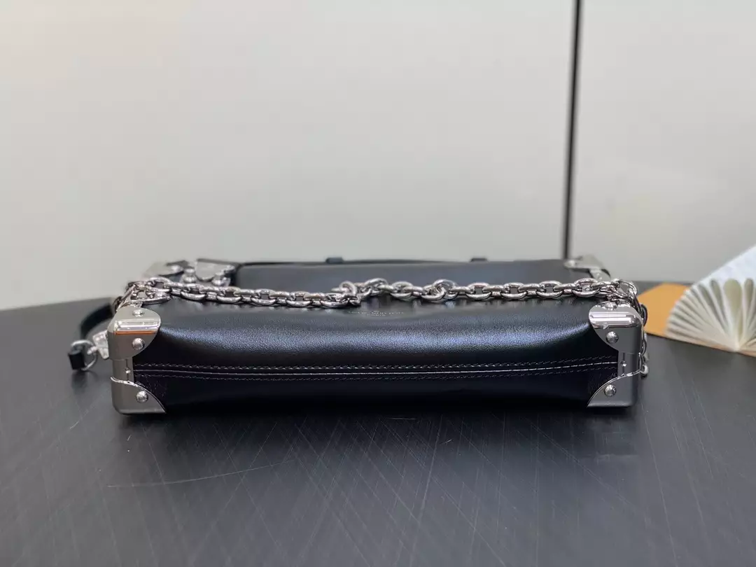 Louis Vuitton Slim Trunk Black Calf Leather Bag - Repbags.ru - Image 7