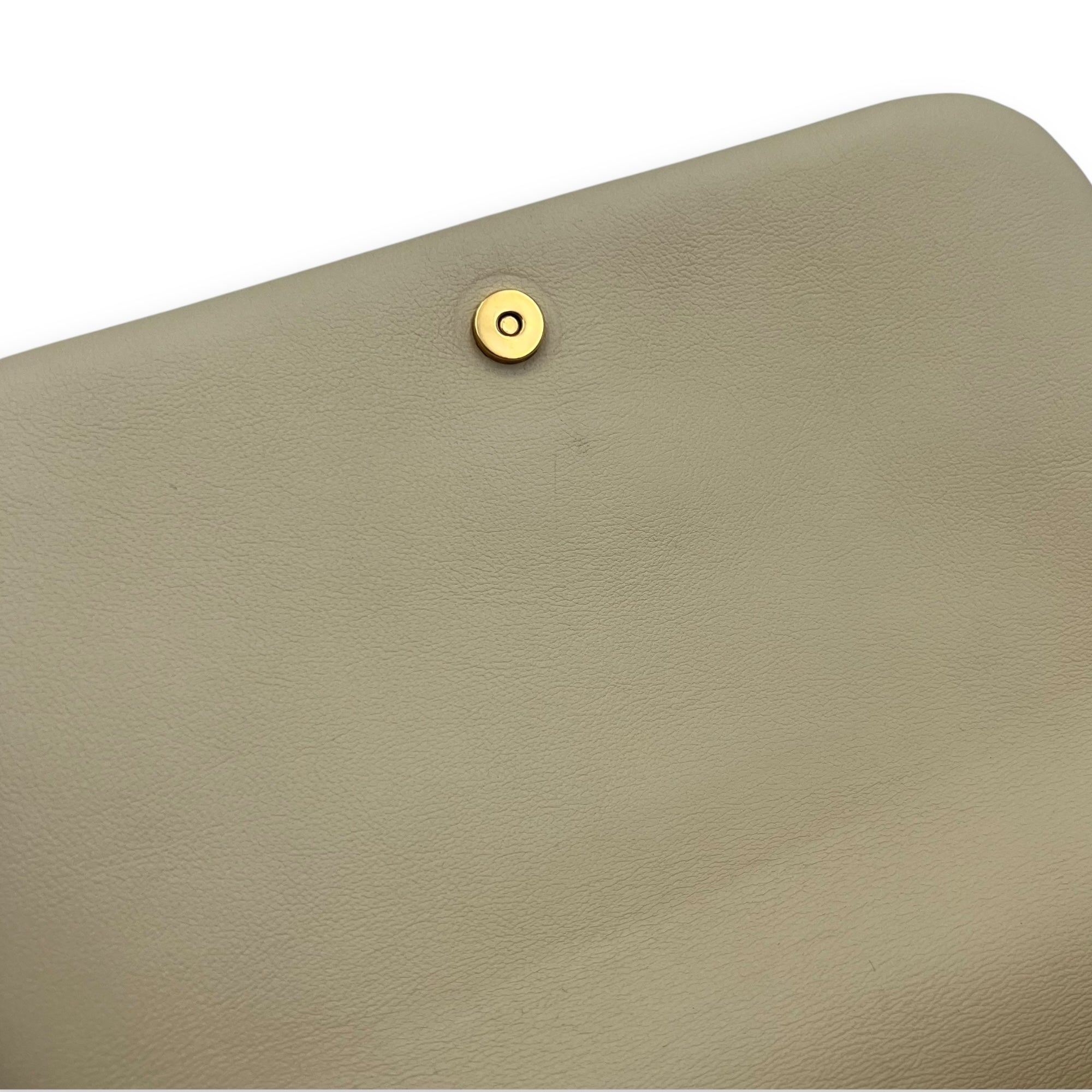Bubblegram Wallet on Strap Yellow Crossbody Bag in Lambskin, Gold hardware - Image 22