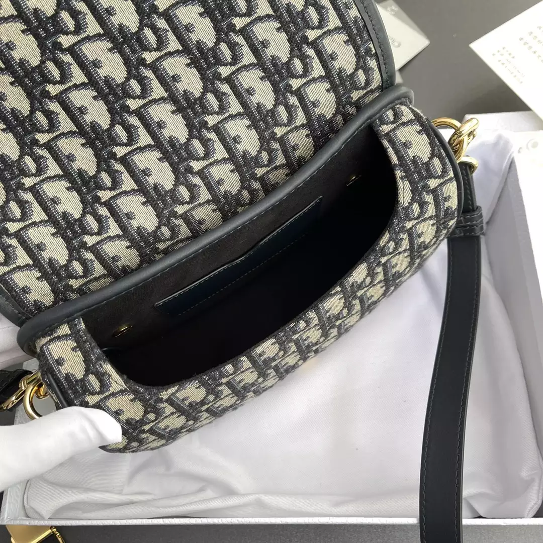 Medium Dior Bobby Bag Blue Dior Oblique Jacquard - Repbags.ru - Image 9