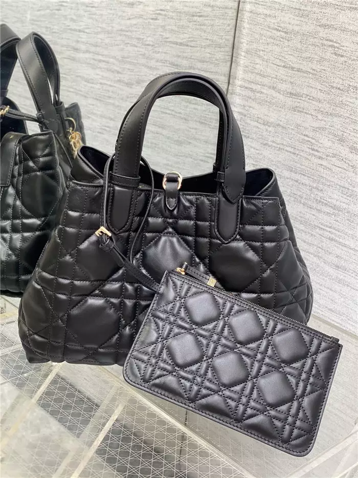 Medium Dior Toujours Bag Black Macrocannage - Repbags.ru - Image 5