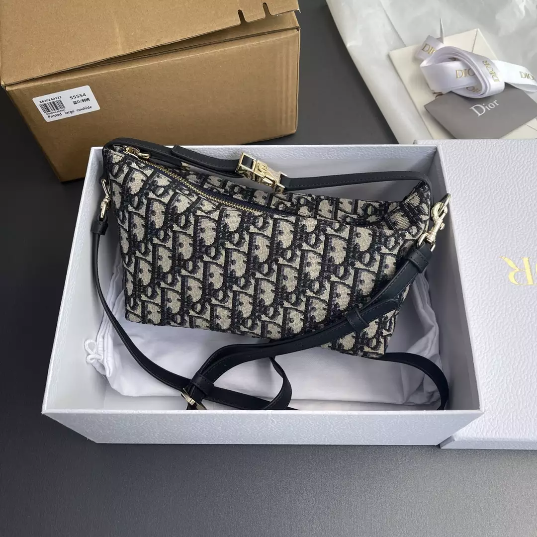 Medium DiorTravel Nomad Pouch Blue Dior Oblique - Repbags.ru - Image 11