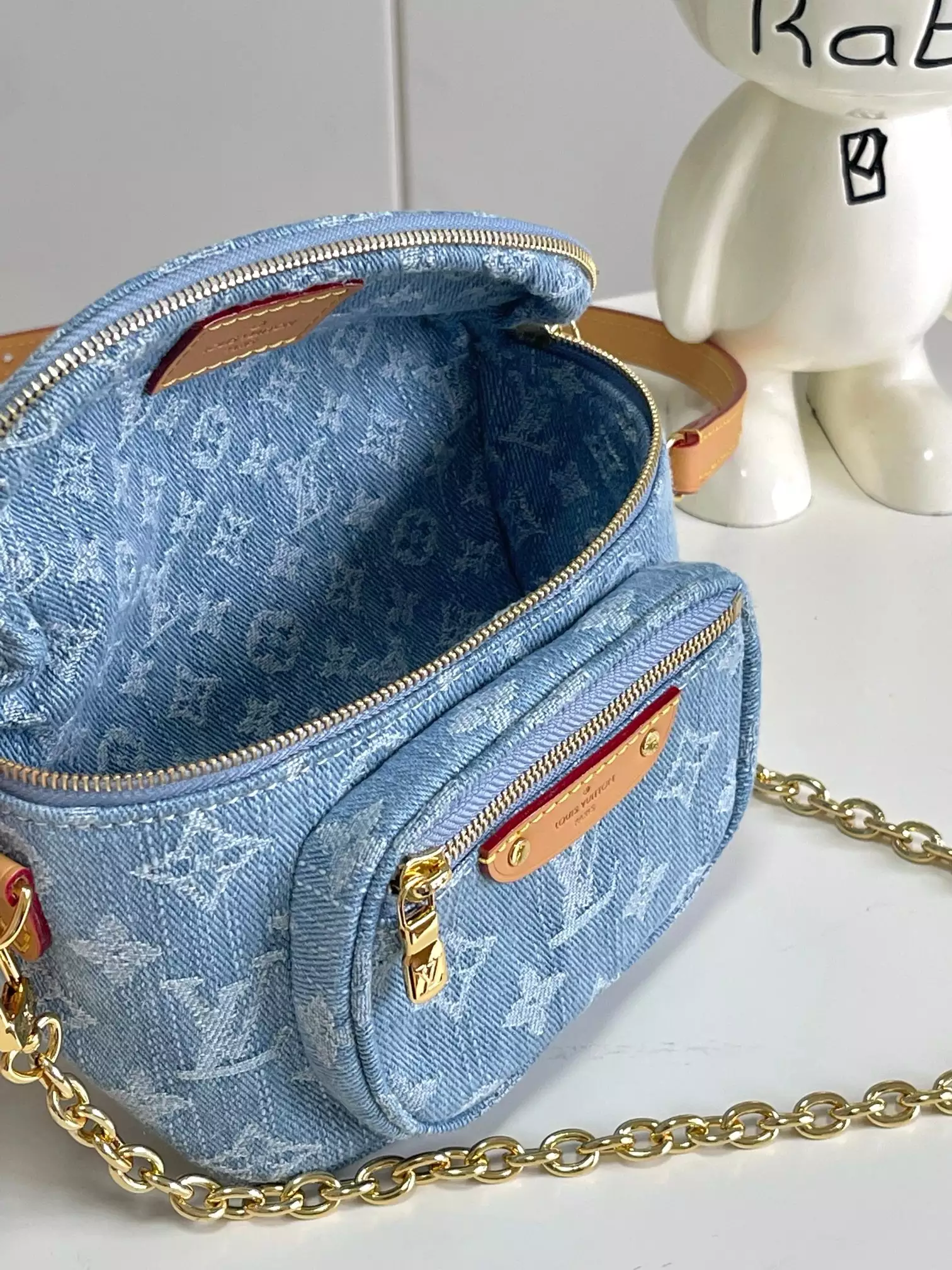 Mini Bumbag Sky Denim Monogram Denim - Repbags.ru - Image 9