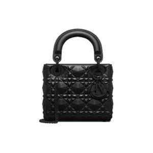 Mini Lady Dior Bag Black Cannage Calfskin