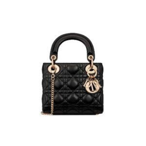 Mini Lady Dior Bag Black Lambskin