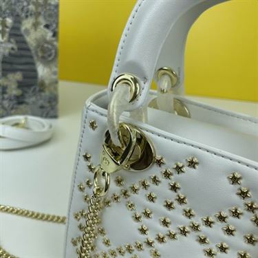 Mini Lady Dior Bag Latte Lucky Star Cannage Lambskin - DB035 - Image 7