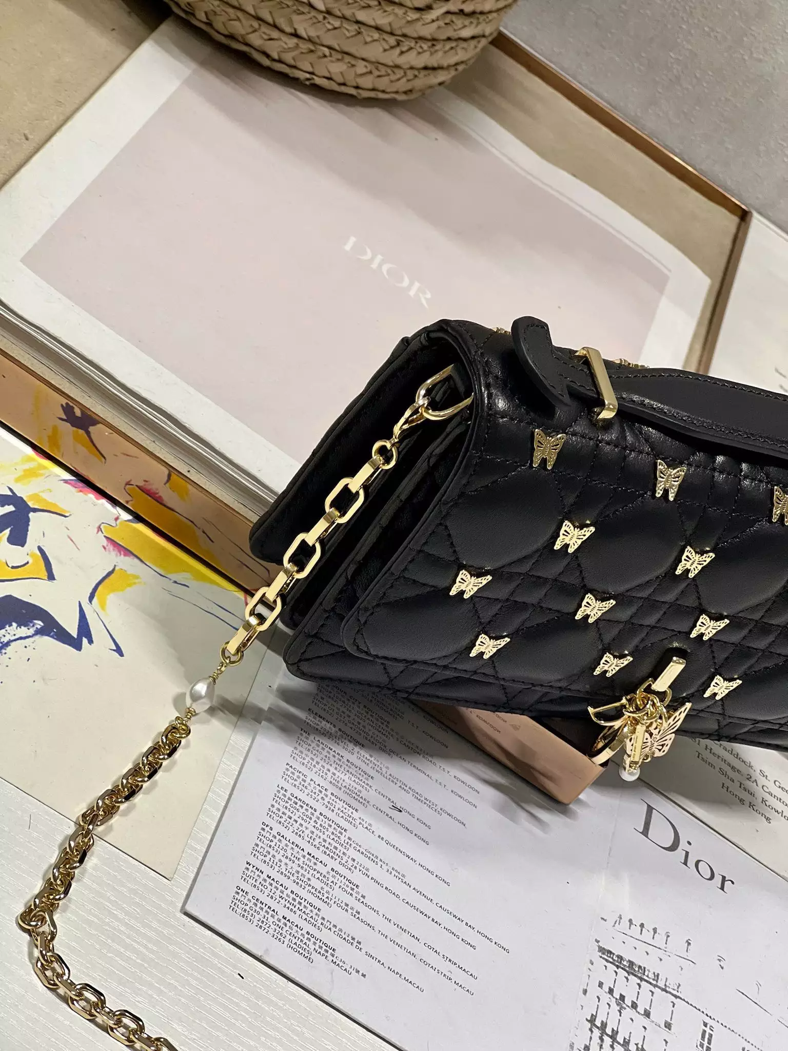My Dior Mini Bag Black Cannage Lambskin - Repbags.ru - Image 4