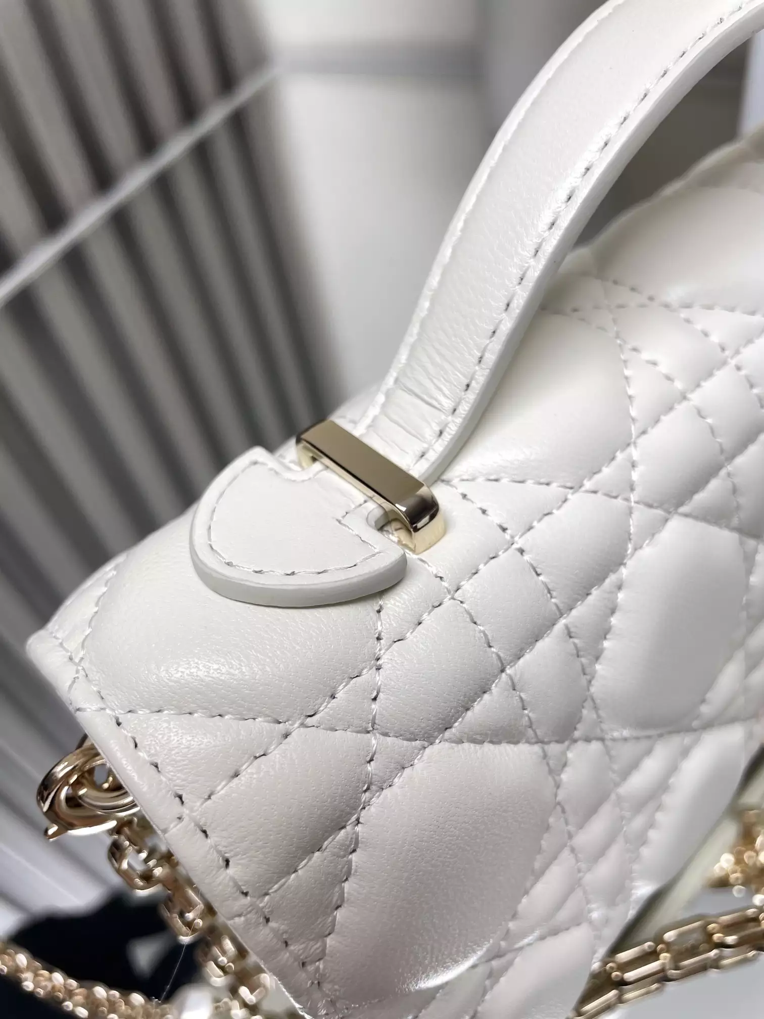 My Dior Mini Bag White Cannage Lambskin - Repbags.ru - Image 6