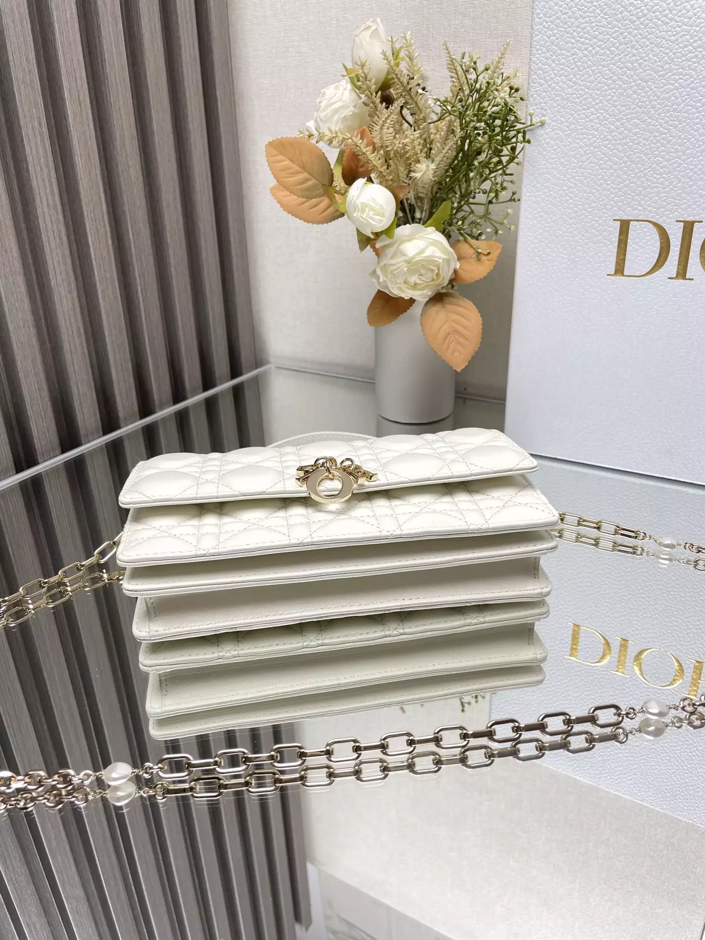 My Dior Mini Bag White Cannage Lambskin - Repbags.ru - Image 8