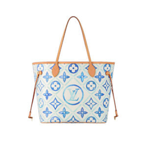 Neverfull MM Lagoon Blue Monogram Tiles Canvas - Repbags.ru