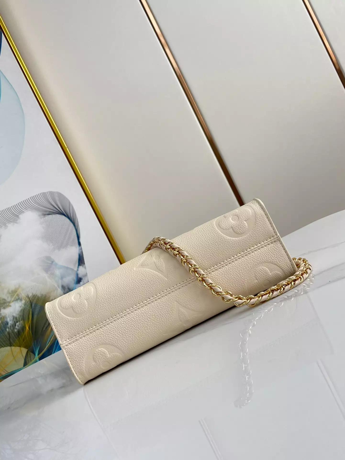OnTheGo East West Monogram Empreinte Creme Leather - Repbags.ru - Image 6