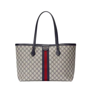 Ophidia medium GG tote Beige and blue