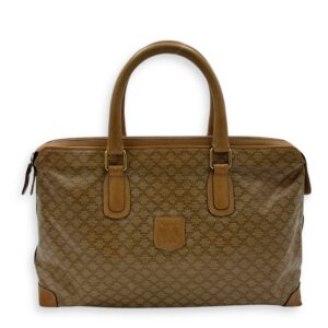 Macadam Top Handle Bag Beige in Coated Canvas, Gold hardware