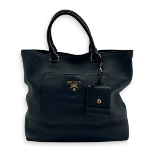 2 way bag Top Handle Bag Blue in Calfskin, Gold hardware