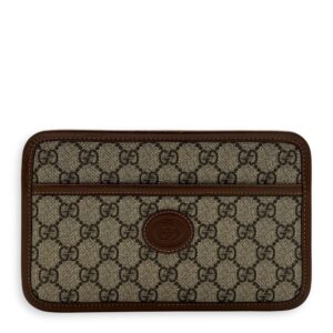 GG Supreme Crossbody Bag Brown in Coated Canvas, Gold hardware