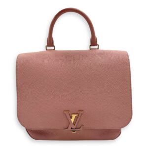 Volta Top Handle Bag Pink in Calfskin, Gold hardware