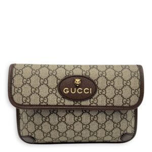 Neo Vintage Belt Bag Brown in Coated Canvas, Gold hardware