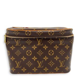 Nice BB Brown Vanity Bag in Monogram Coated Canvas, Gold hardware
